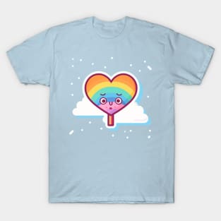 Confused Heart Rainbow Pride T-Shirt